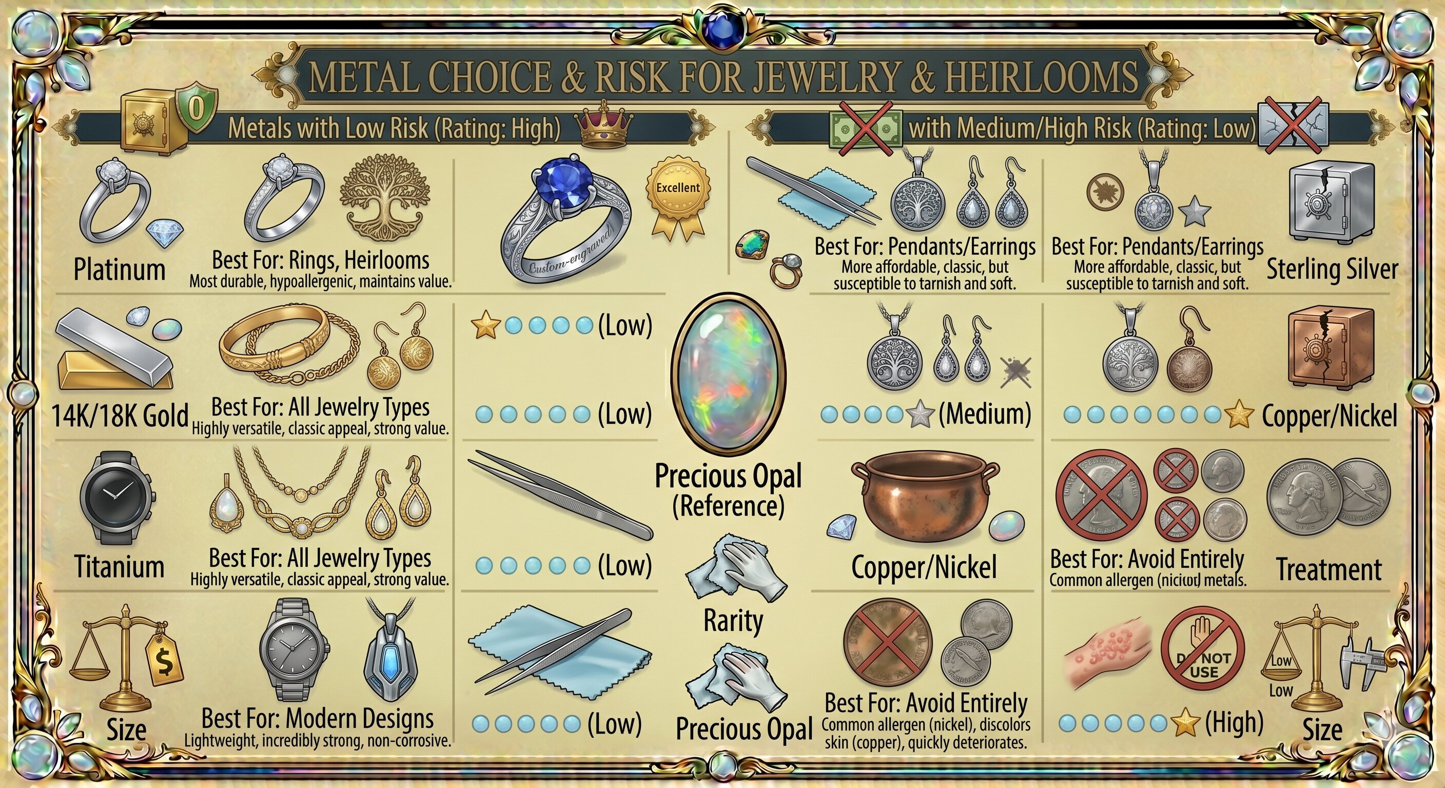 Metal choice risk fo jewelry 